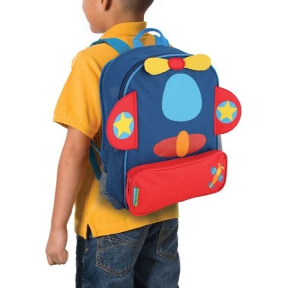 NWT Stephen Joseph Sidekicks Backpack Airplane Toddler - Picture 1 of 8
